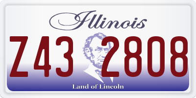 IL license plate Z432808