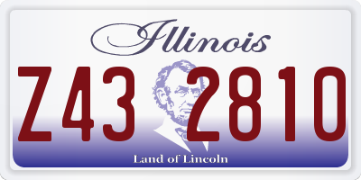 IL license plate Z432810