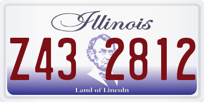 IL license plate Z432812