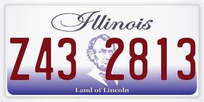 IL license plate Z432813