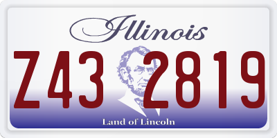 IL license plate Z432819
