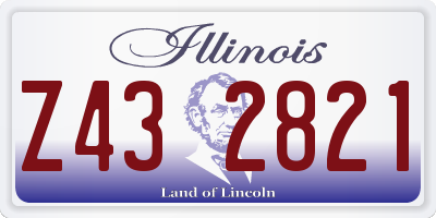 IL license plate Z432821