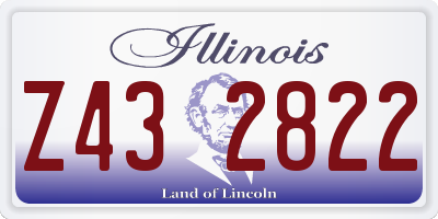 IL license plate Z432822