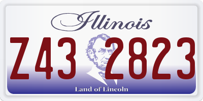 IL license plate Z432823