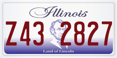 IL license plate Z432827