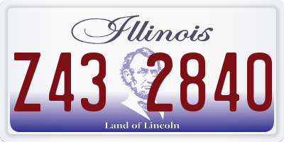 IL license plate Z432840