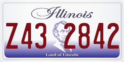 IL license plate Z432842