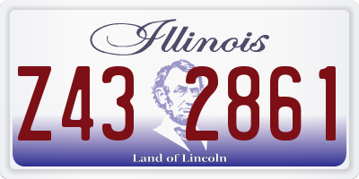 IL license plate Z432861