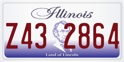 IL license plate Z432864
