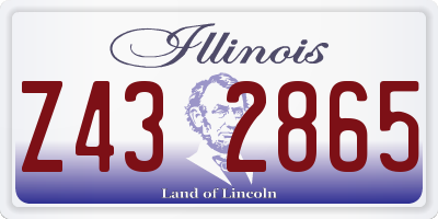 IL license plate Z432865