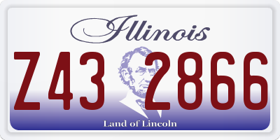 IL license plate Z432866