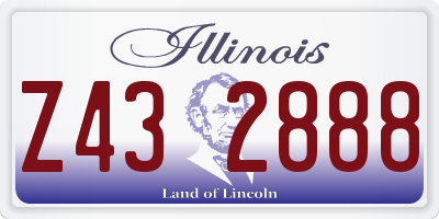 IL license plate Z432888