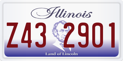 IL license plate Z432901
