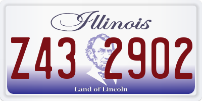 IL license plate Z432902