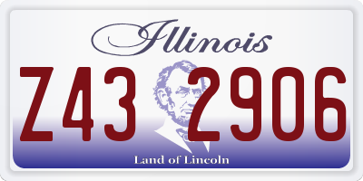 IL license plate Z432906