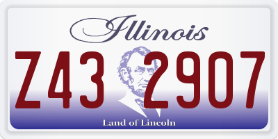 IL license plate Z432907