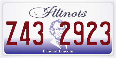 IL license plate Z432923