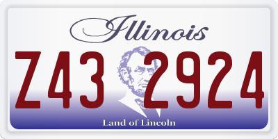 IL license plate Z432924