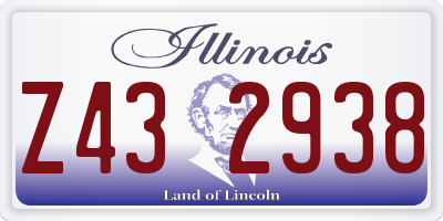 IL license plate Z432938