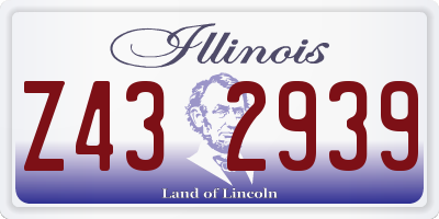 IL license plate Z432939