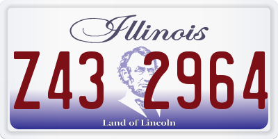 IL license plate Z432964