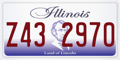 IL license plate Z432970