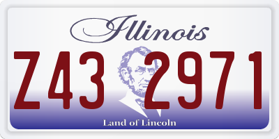 IL license plate Z432971