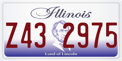 IL license plate Z432975