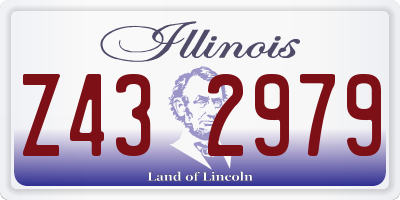 IL license plate Z432979