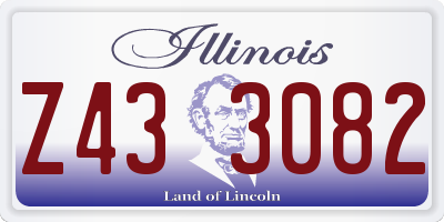 IL license plate Z433082
