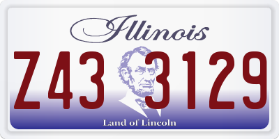 IL license plate Z433129