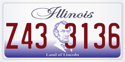 IL license plate Z433136
