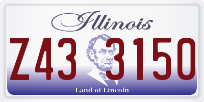 IL license plate Z433150
