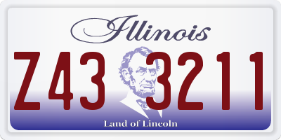 IL license plate Z433211
