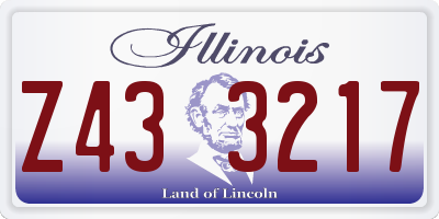 IL license plate Z433217