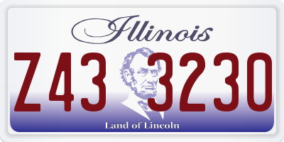 IL license plate Z433230