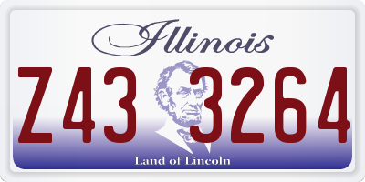 IL license plate Z433264