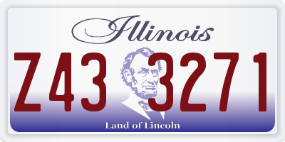 IL license plate Z433271