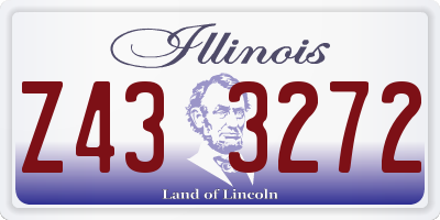IL license plate Z433272