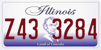 IL license plate Z433284
