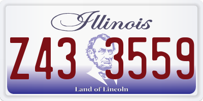 IL license plate Z433559