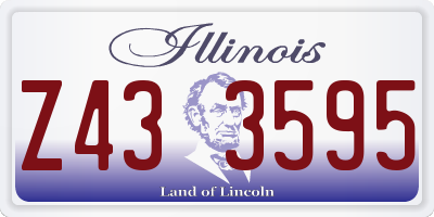 IL license plate Z433595