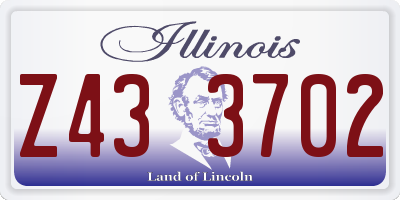 IL license plate Z433702