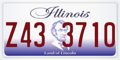 IL license plate Z433710