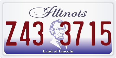 IL license plate Z433715