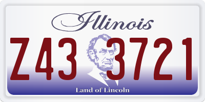 IL license plate Z433721
