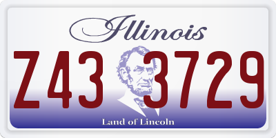 IL license plate Z433729