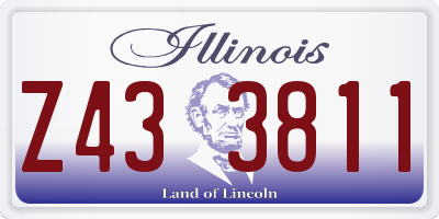 IL license plate Z433811