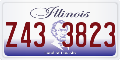 IL license plate Z433823