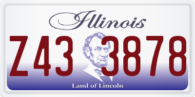 IL license plate Z433878